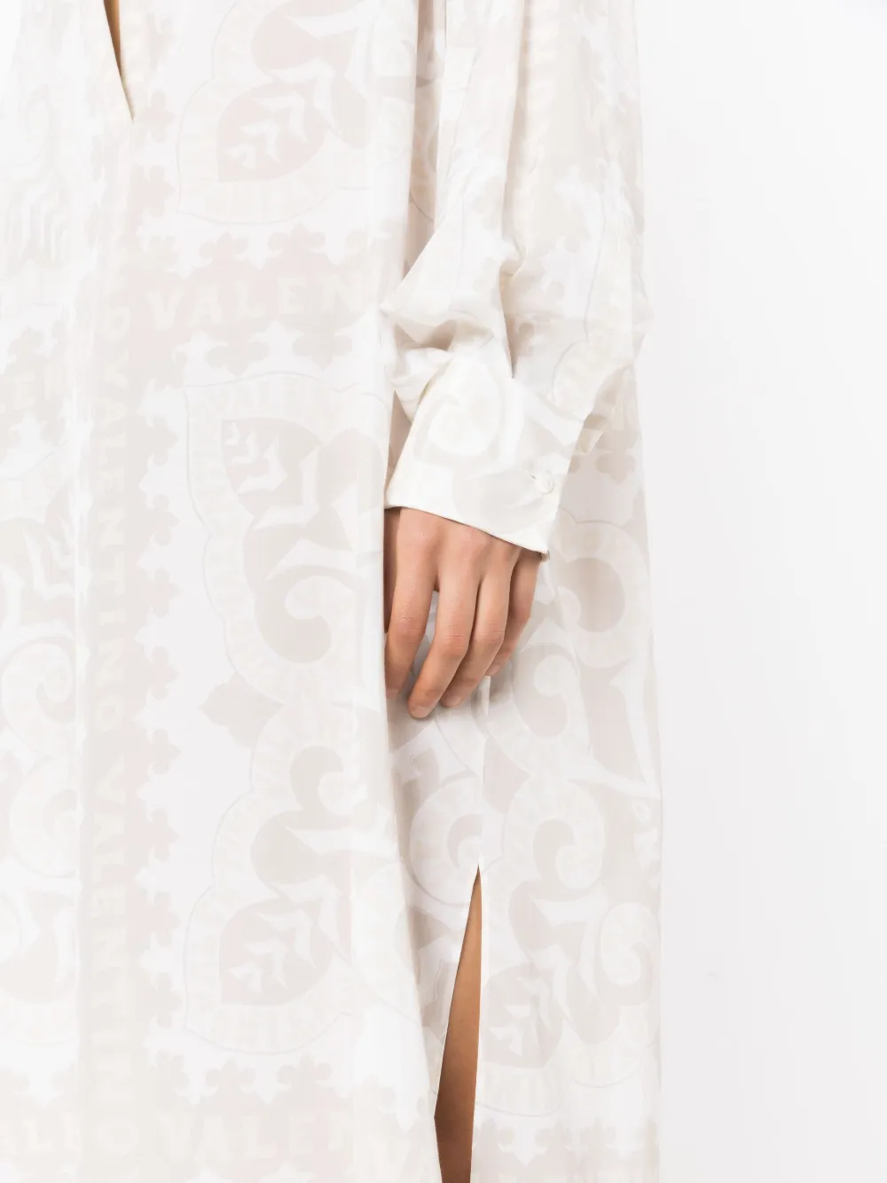 Valentino Garavani Zijden jurk Beige