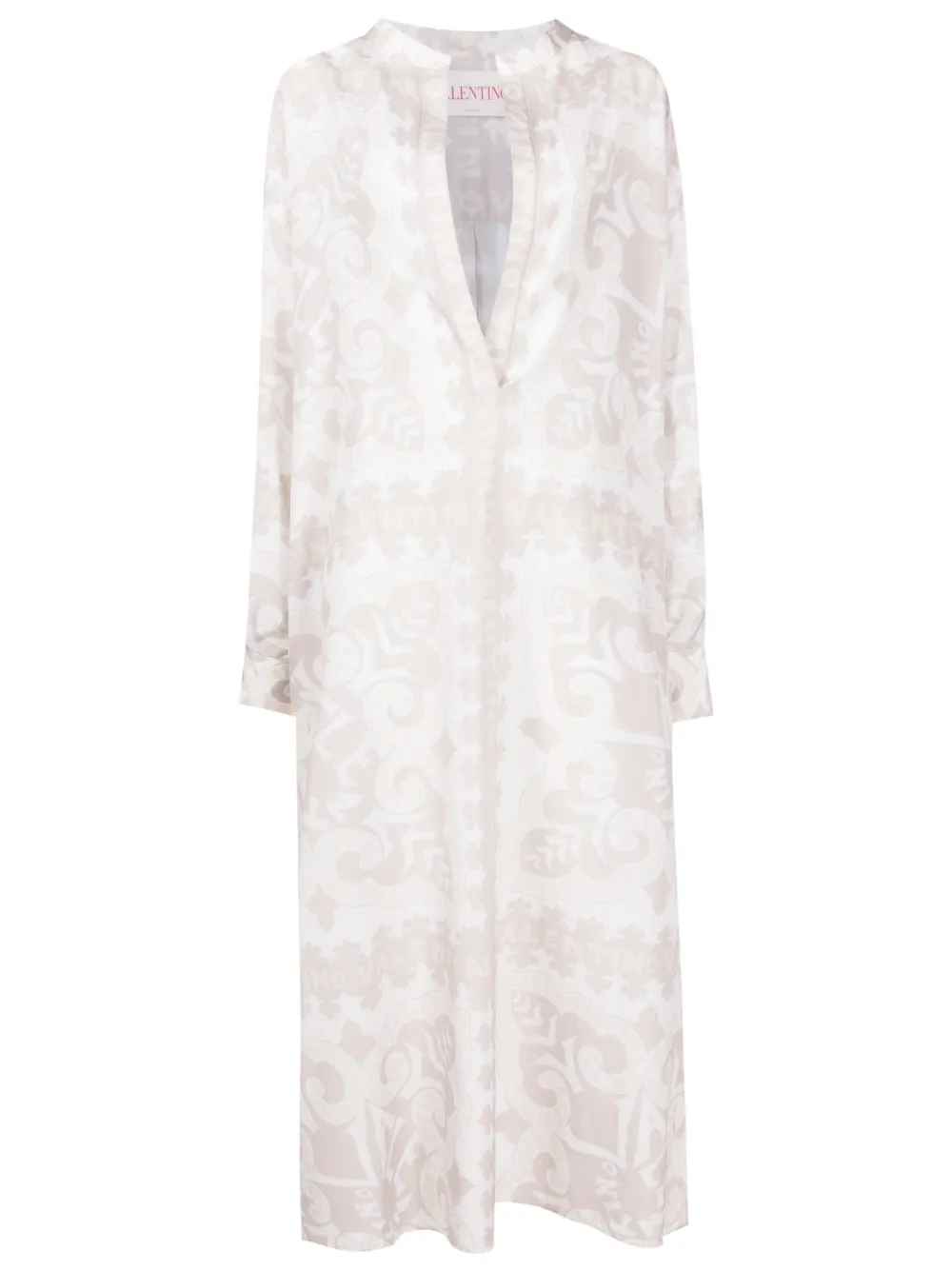 Valentino Garavani Zijden jurk Beige