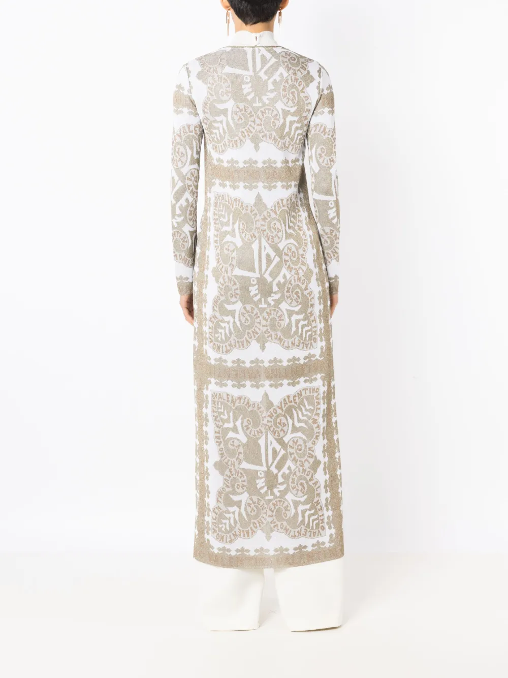 Valentino Garavani Cape met geometrische print Metallic