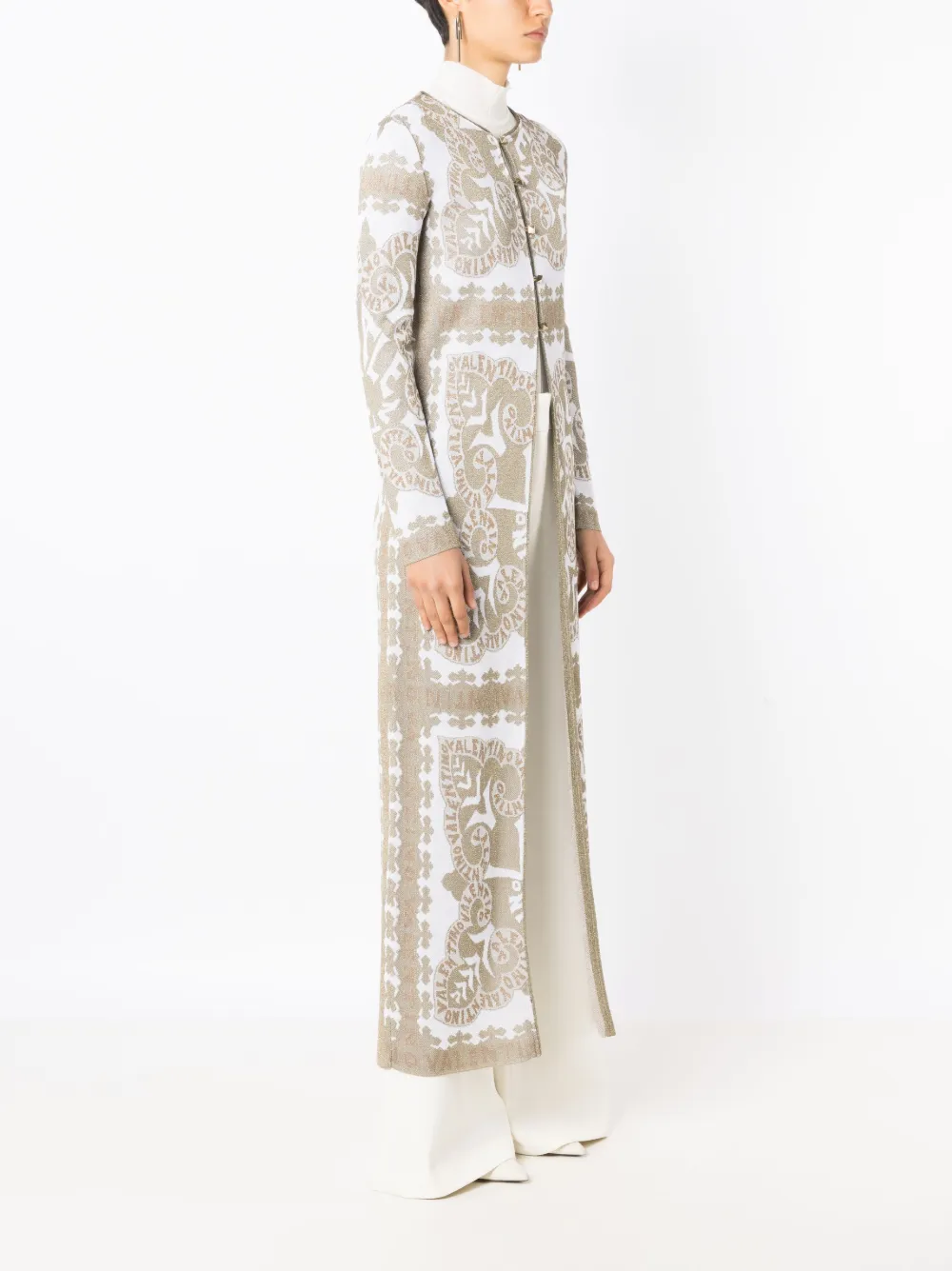 Valentino Garavani Cape met geometrische print Metallic