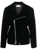 FURSAC zip-up velvet biker jacket - Black