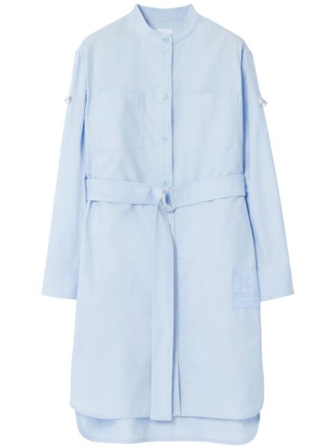 Burberry belted cotton shirt dress Women