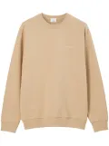 Burberry Equestrian-Knight outline cotton sweatshirt - Neutrals
