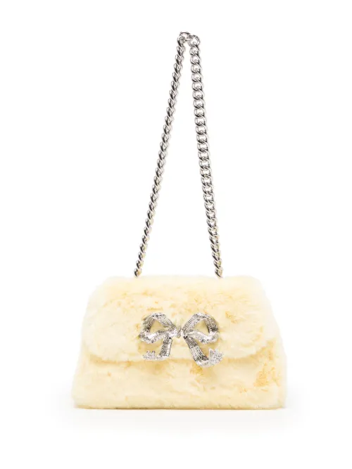 Sac porté épaule Fluffy Bow - Self-Portrait - Modalova