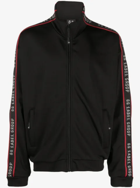 44 LABEL GROUP logo-tape high-neck bomber jacket