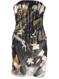 Monse strapless draped minidress - Black