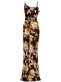 Nicholas Belira abstract-print dress - Black