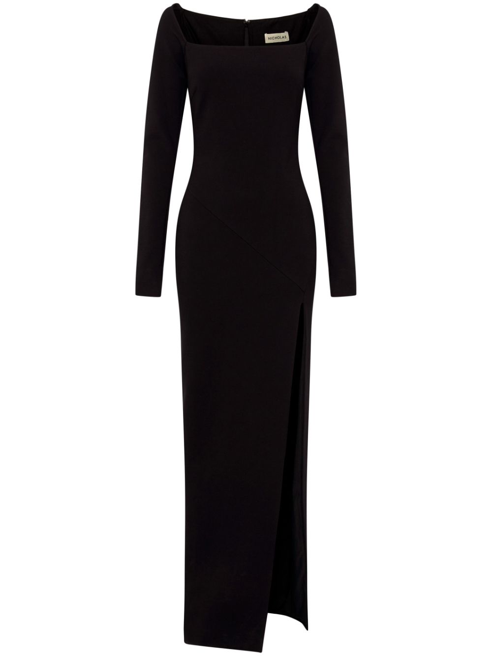 Nicholas Kearna long-sleeve long dress - Black