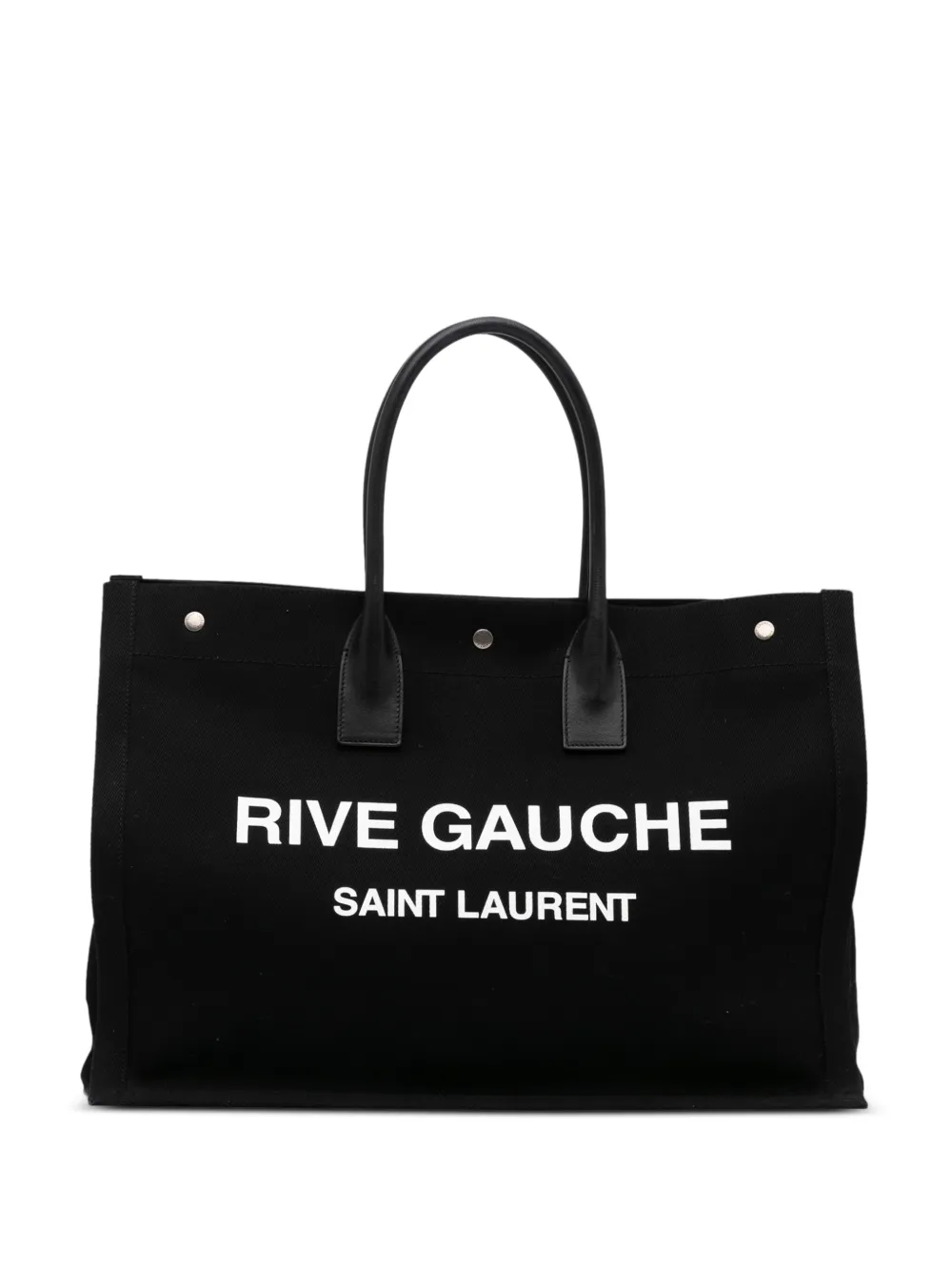 Pre-owned Saint Laurent 2020 Rive Gauche Noe Tote Bag In Black