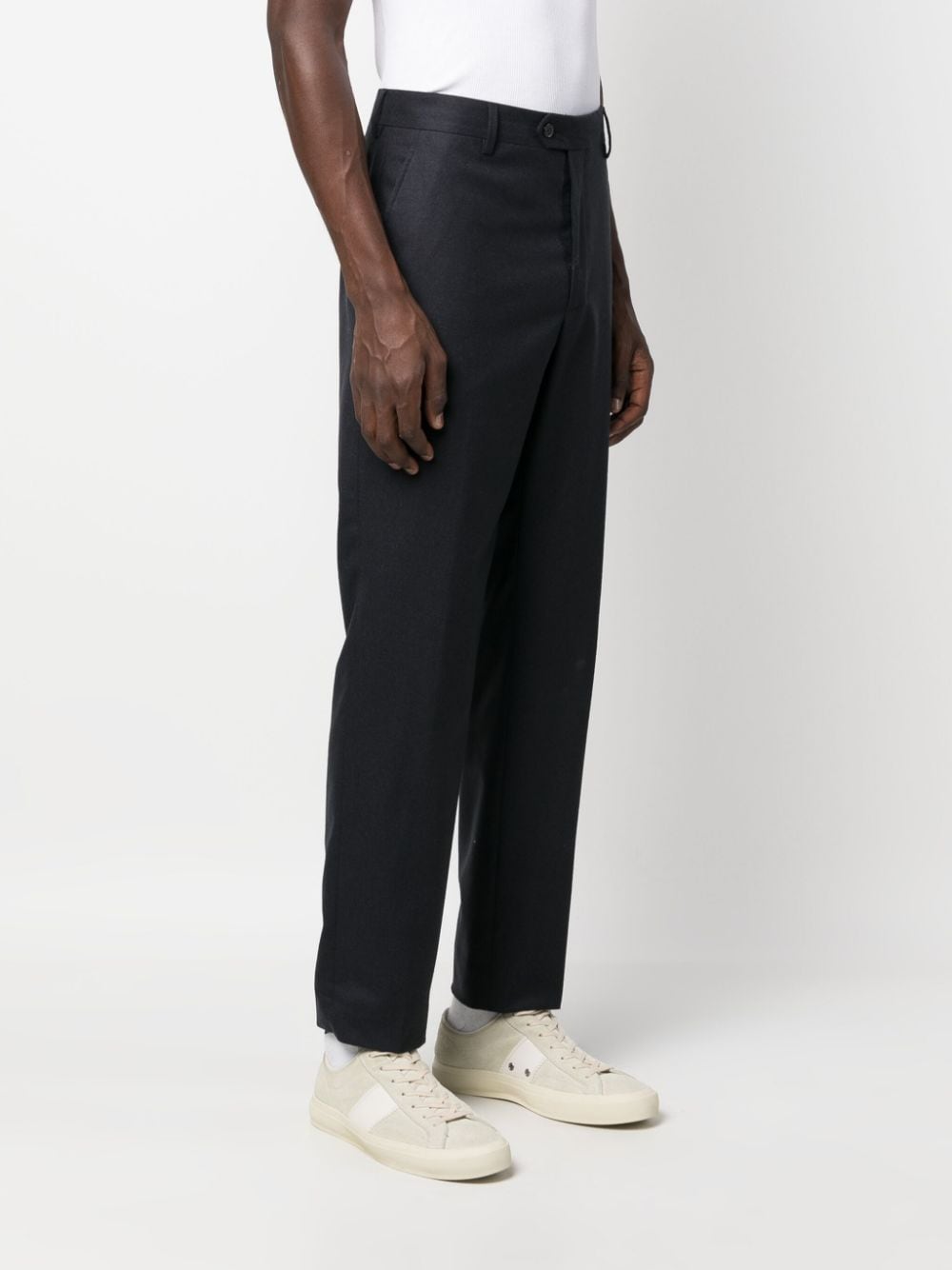 Shop Fursac Straight-leg Chino Trousers In Blue