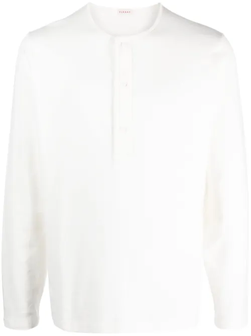 T-shirt en coton à boutonnière - FURSAC - Modalova