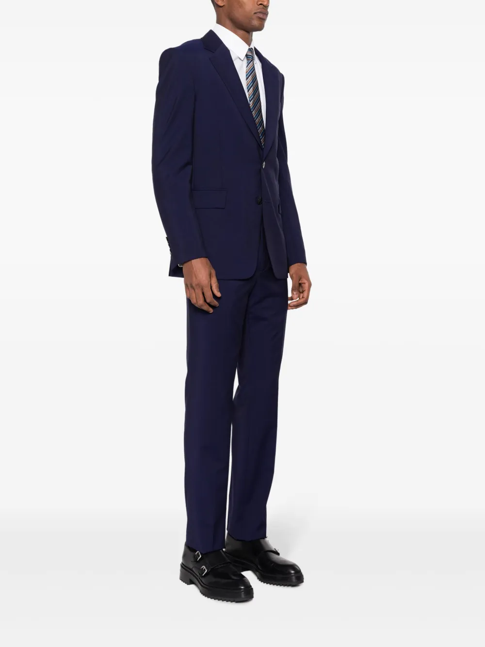 Shop Fursac Peak-lapels Single-breasted Suit In Blue