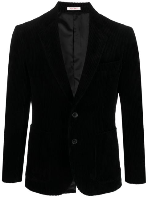 single-breasted corduroy blazer