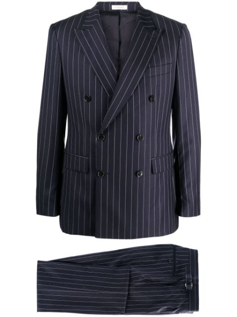 FURSAC pinstripe-print double-breasted suit 