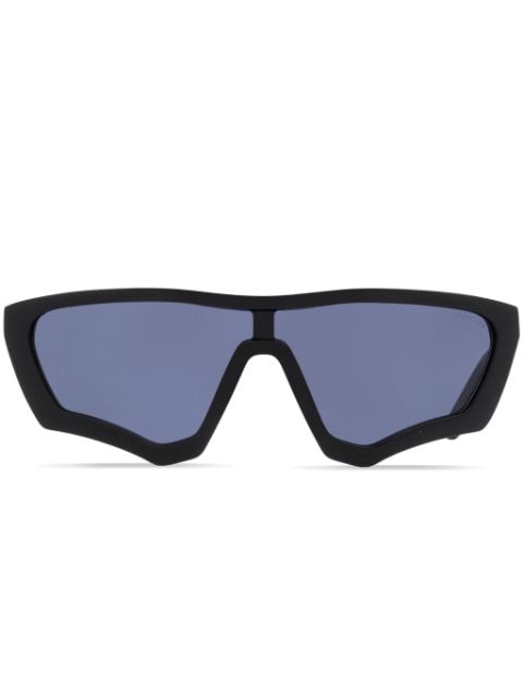 Moncler Eyewear Scalloped shield-frame sunglasses
