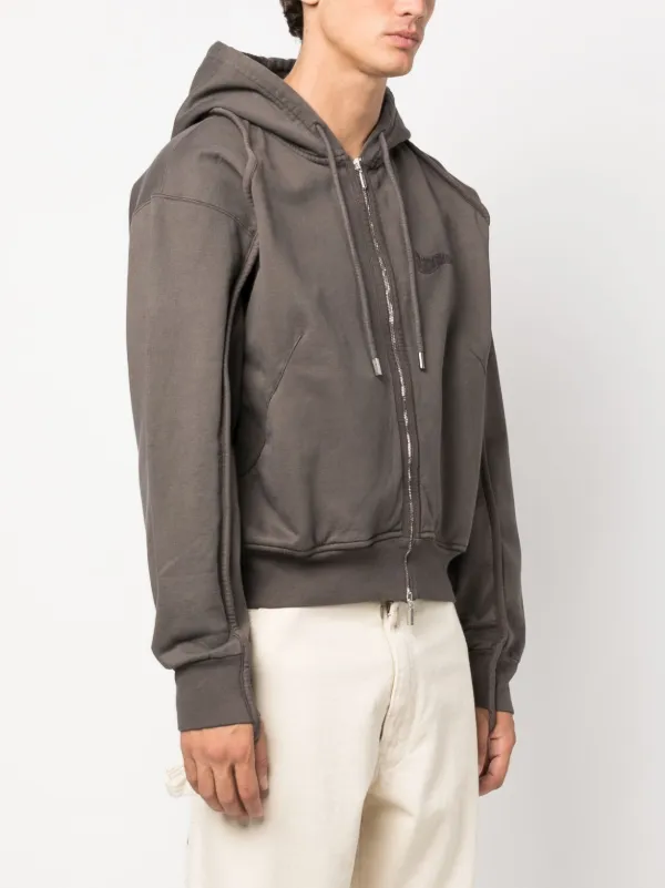 Hooded jacket grey Sale