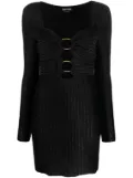 TOM FORD metallic heart-neck minidress - Black