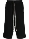 Rick Owens eyelet-detailing drop-crotch shorts - Black
