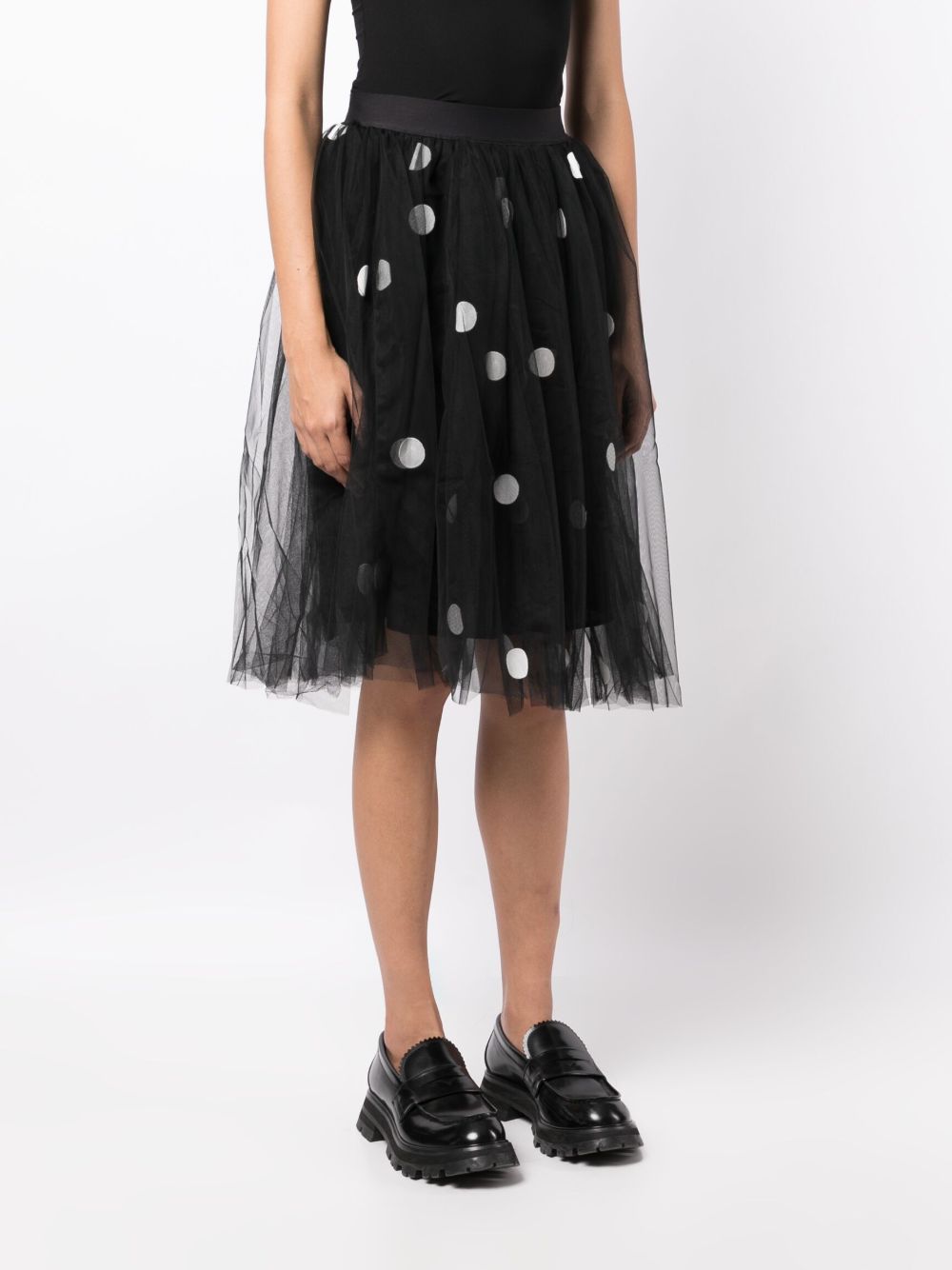 JNBY polka-dot A-line skirt Women