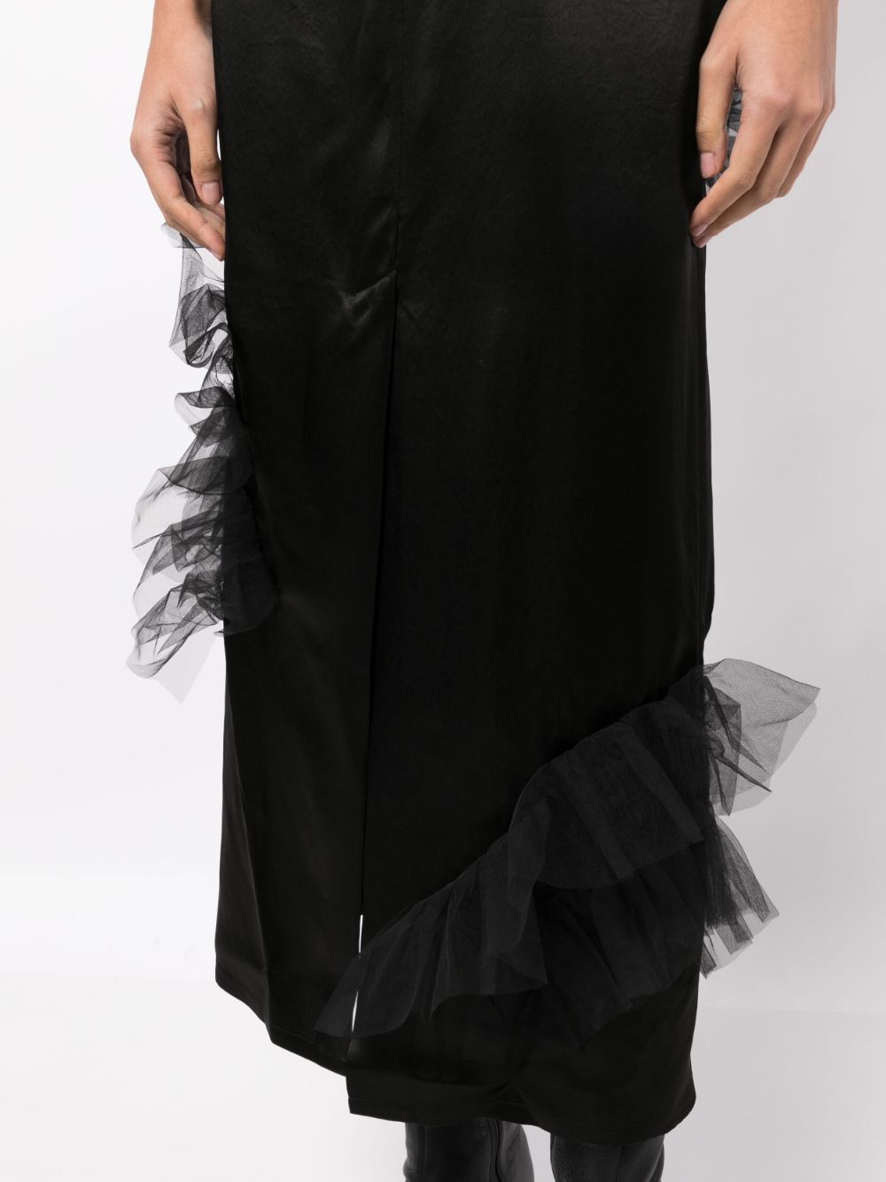 JNBY tulle ruffled straight skirt Women