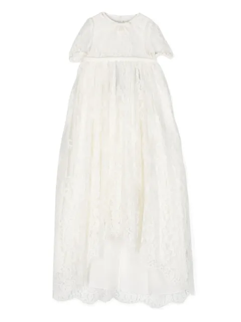 Dolce & Gabbana Kids vestido con detalle de encaje