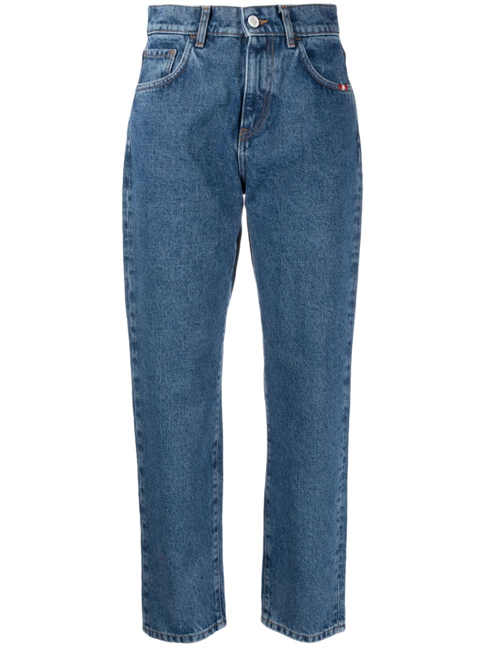 AMISH high-rise straight-cut jeans - Blue