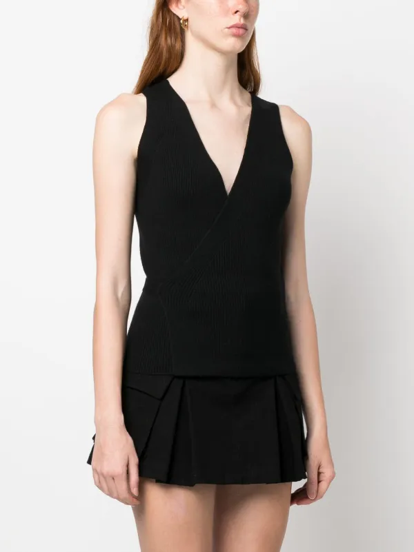 Patou リブニット トップ | ブラック | FARFETCH JP