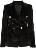 Tagliatore Jalicya velvet double-breasted blazer - Brown