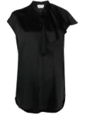 Alexander McQueen sleeveless ruffled blouse - Black