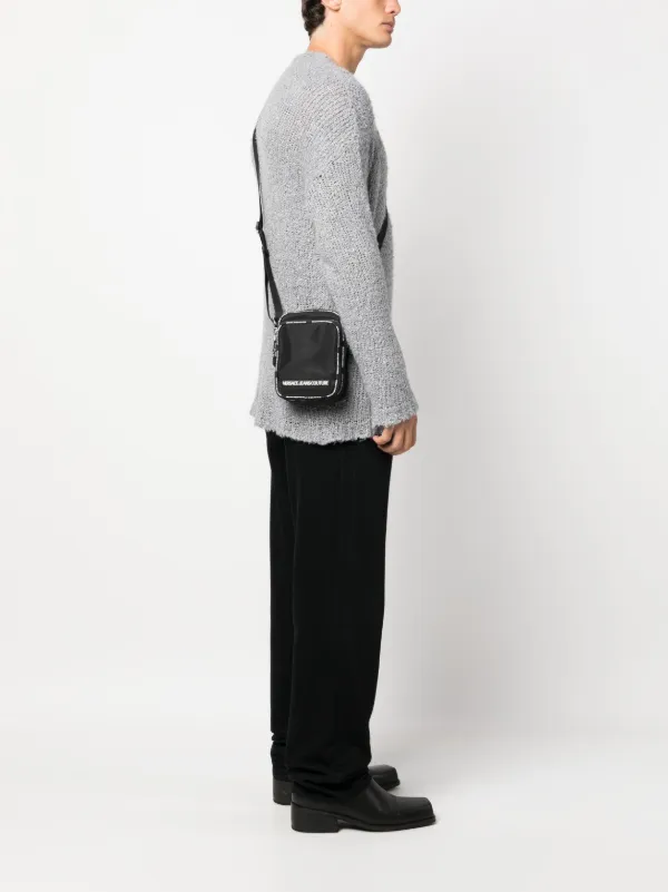 Versace Jeans Couture ロゴ メッセンジャーバッグ | ブラック