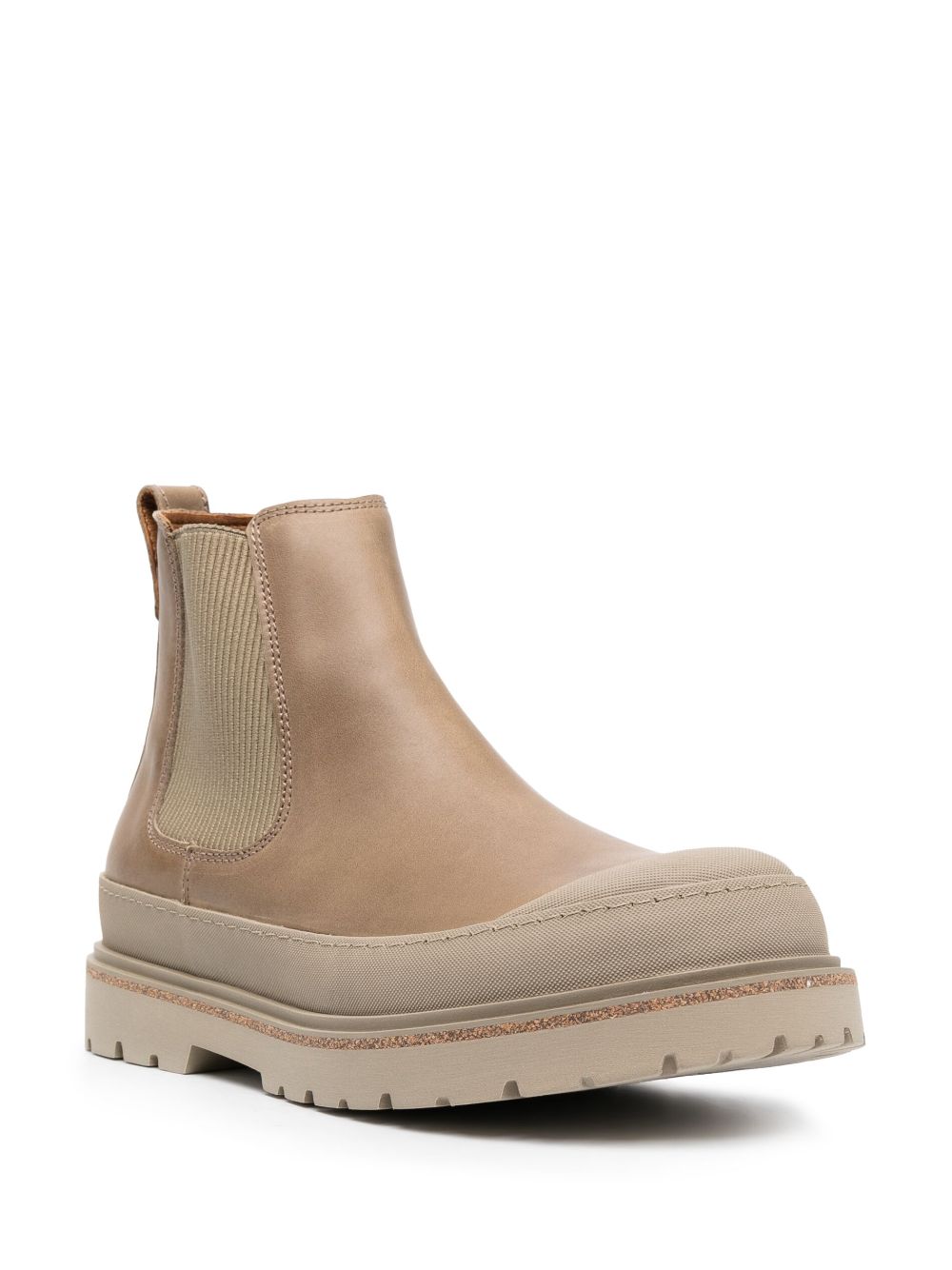 Shop Birkenstock Prescott Elasticated-panel Ankle Boots In Brown
