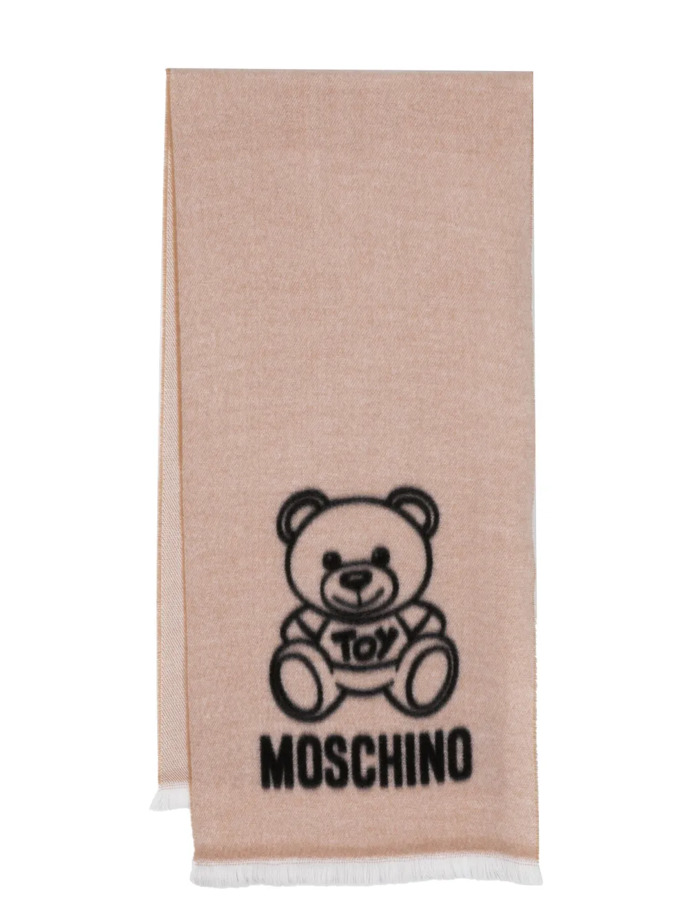 Moschino écharpe Teddy Bear en laine - Marron Top Merken Winkel