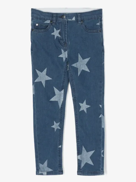 Stella McCartney Kids Star-print straight-leg jeans
