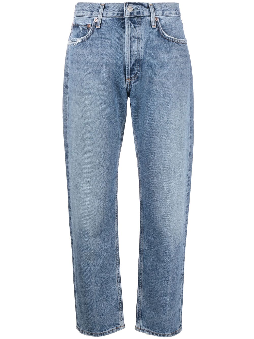 AGOLDE cropped straight-leg jeans - Blue