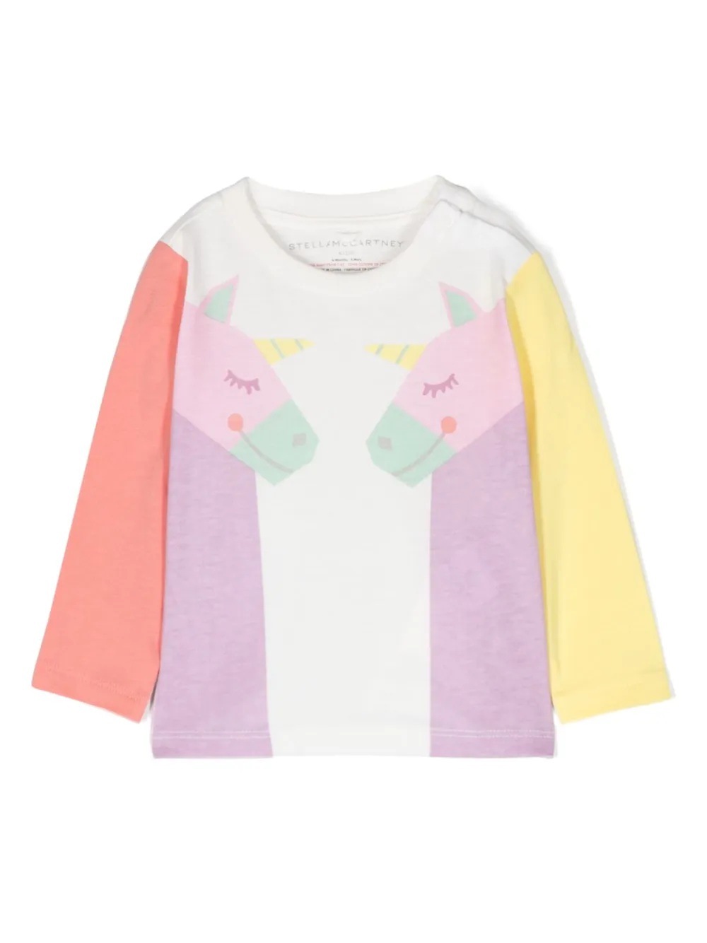 Stella McCartney Kids sweat en coton à imprimé graphique - Blanc