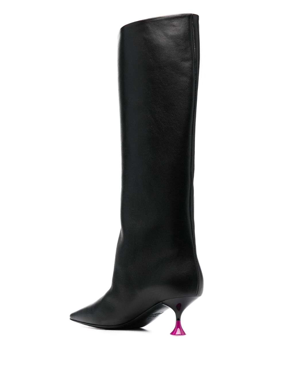 Shop 3juin Anita 60mm Leather Boots In Black