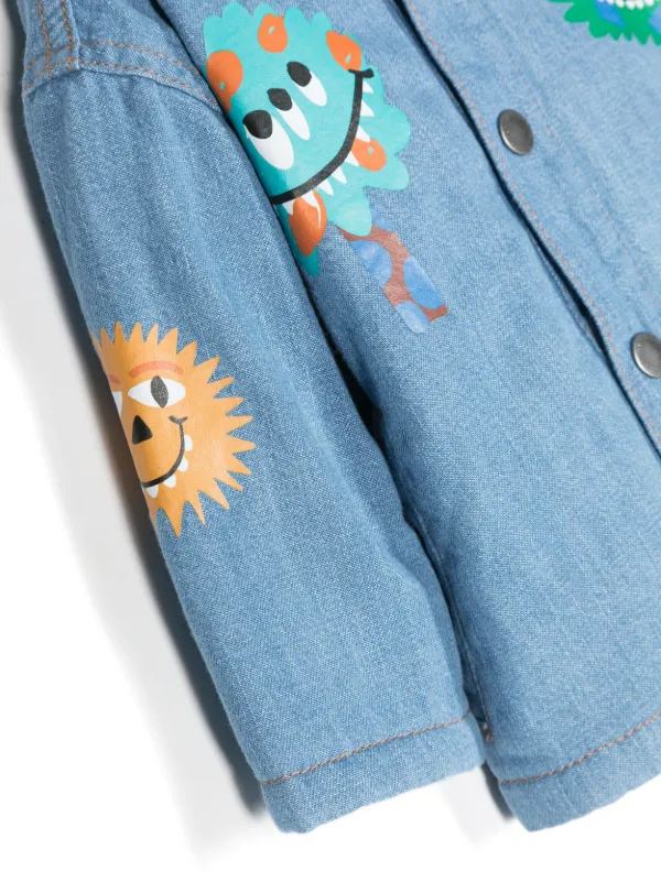 Jacket with clearance monster face