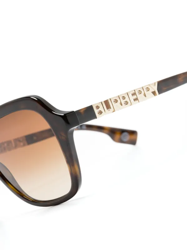 Burberry Eyewear Tortoiseshell oversized-frame Sunglasses  display picture 1