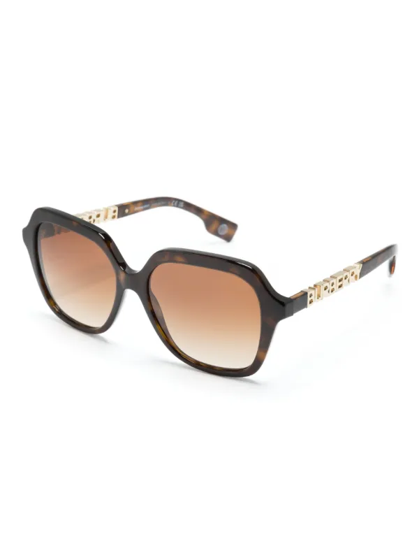 Burberry Brown Oversized Tortoiseshell Sunglasses Burberry BE4477 4205/73 Sunglasses - US main image 4