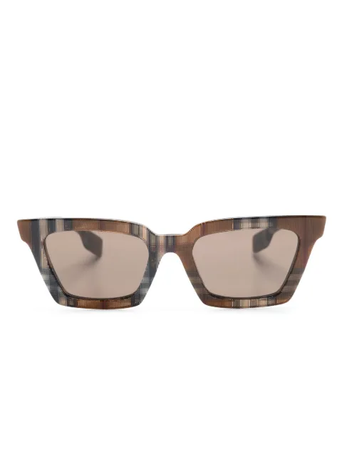 Burberry Eyewear Óculos de sol quadrado xadrez