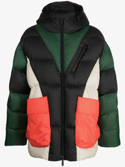 DSQUARED2 colour-block panelled padded jacket 