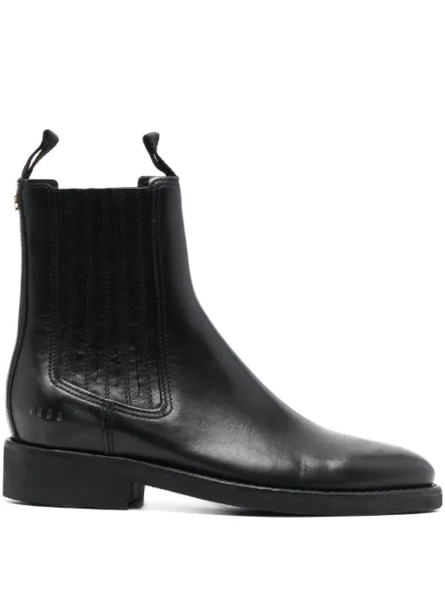 Bottines en cuir à breloque logo - Golden Goose - Modalova