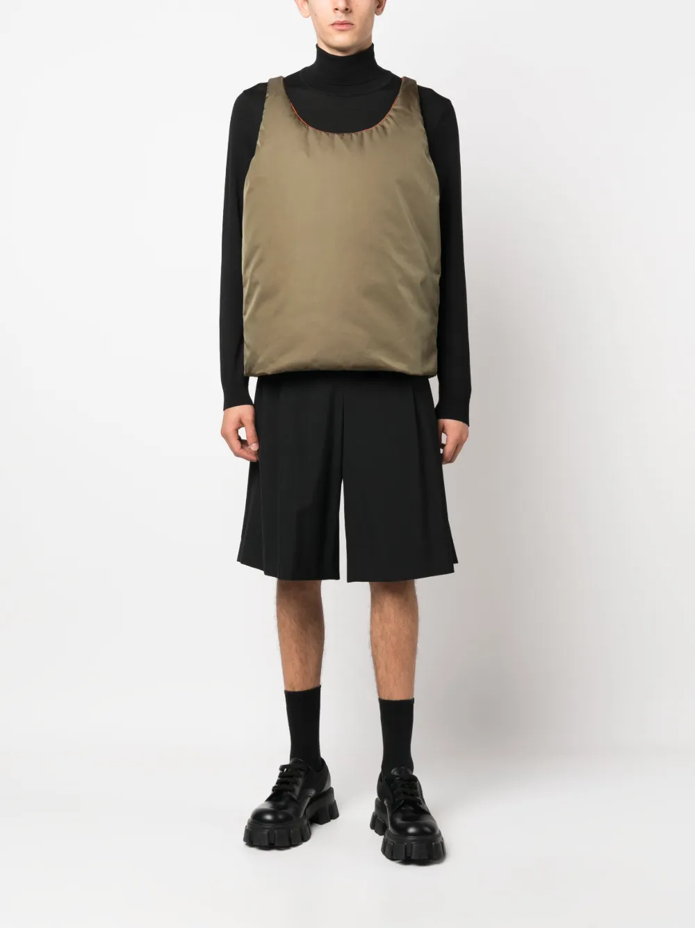 Prada Re-Nylon padded vest - Groen