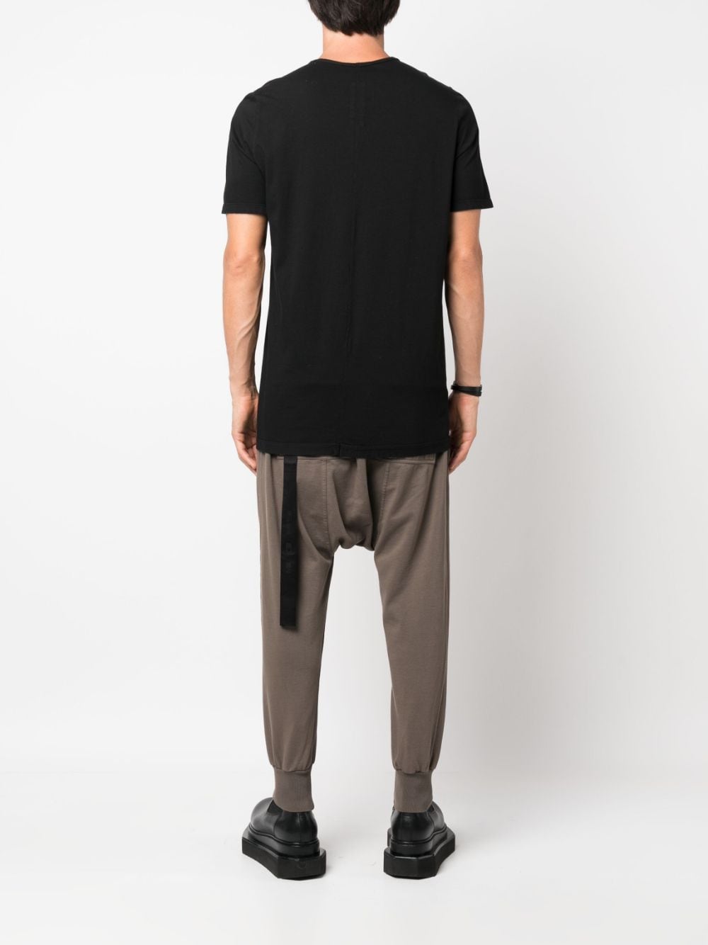 Shop Rick Owens Luxor Short-sleeved Cotton T-shirt In 蓝色