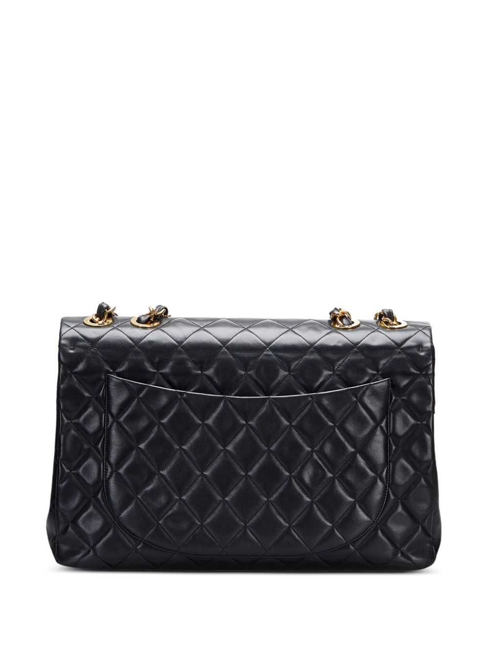 CHANEL Pre-Owned Chanel Jumbo Classic Lambskin Double Flap - Zwart