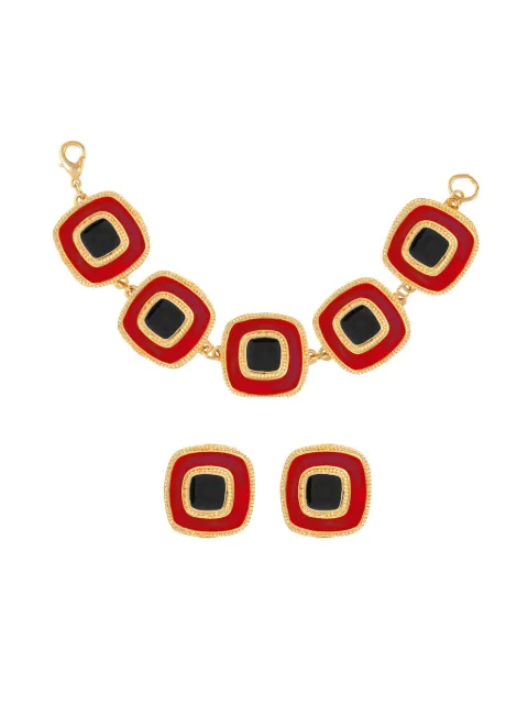 Susan Caplan Vintage 1980s enamel earrings and bracelet set