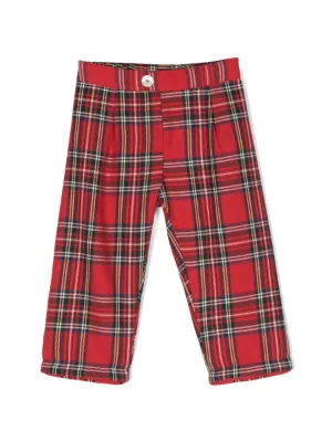 Burberry Kids チェック パンツ | ブラウン | FARFETCH JP