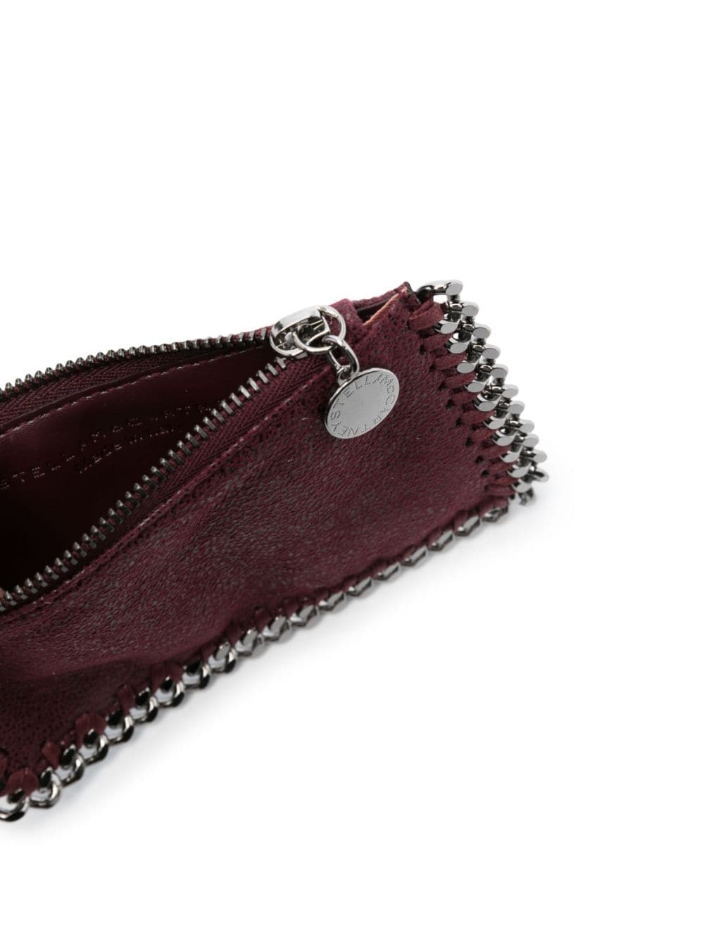Shop Stella Mccartney Falabella Zipped Cardholder In Violett