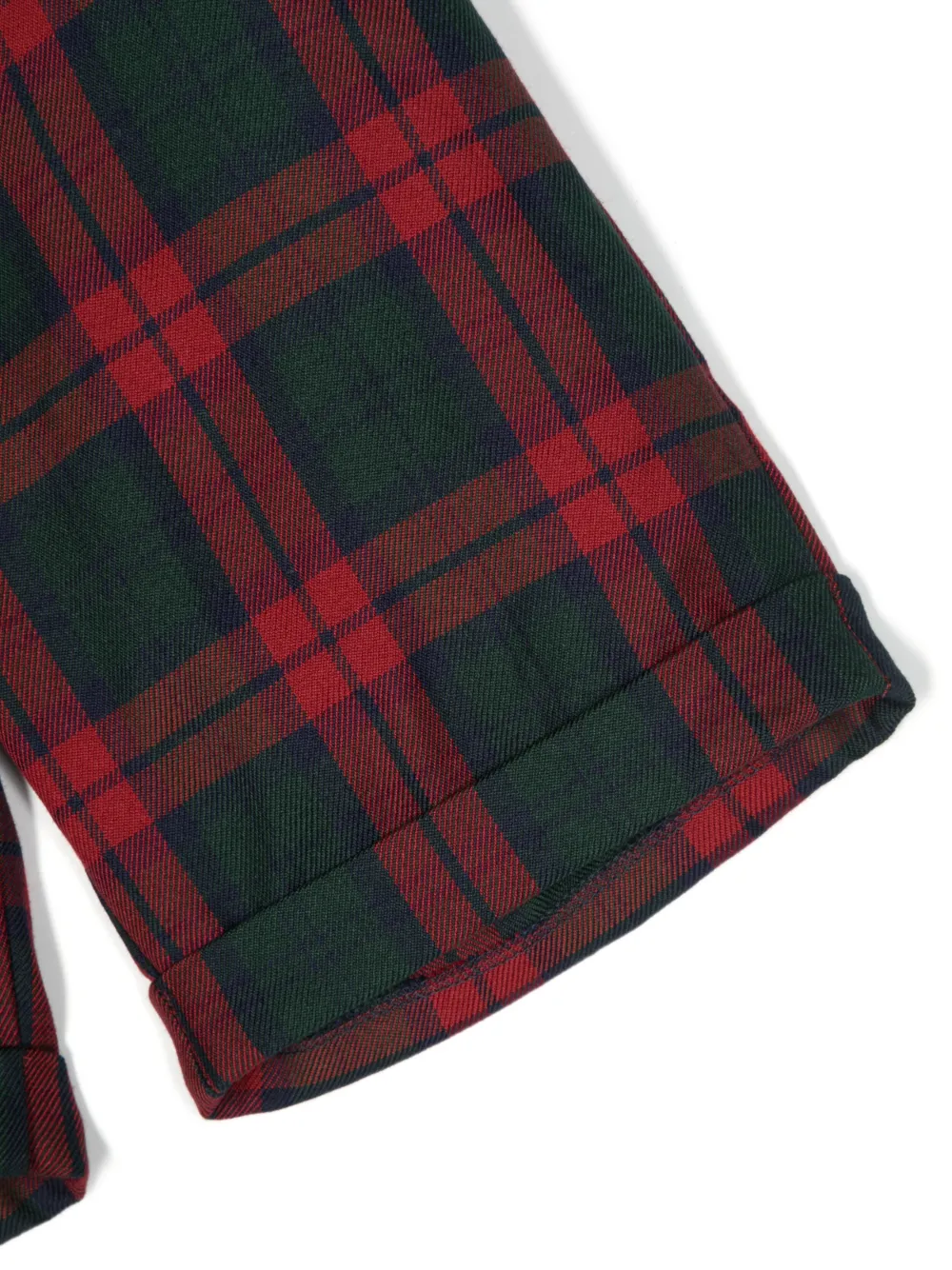 Tartan-Check Cotton-Blend Shorts