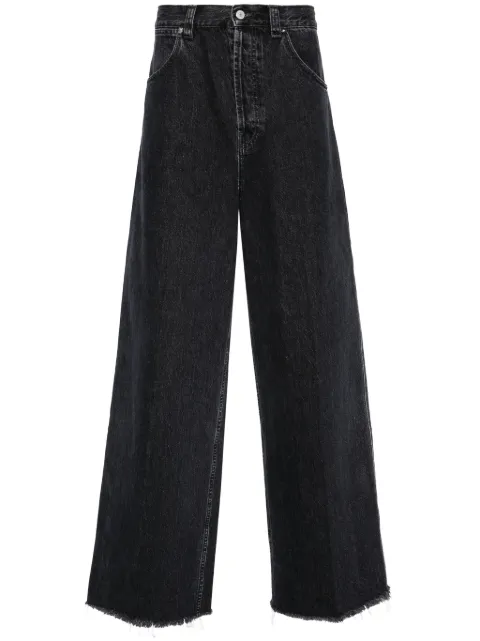 Gucci mid-rise wide-leg cotton jeans